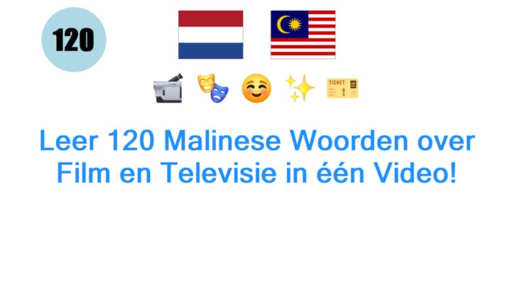 Leer 120 Malinese Woorden over Film en Televisie in één Video!